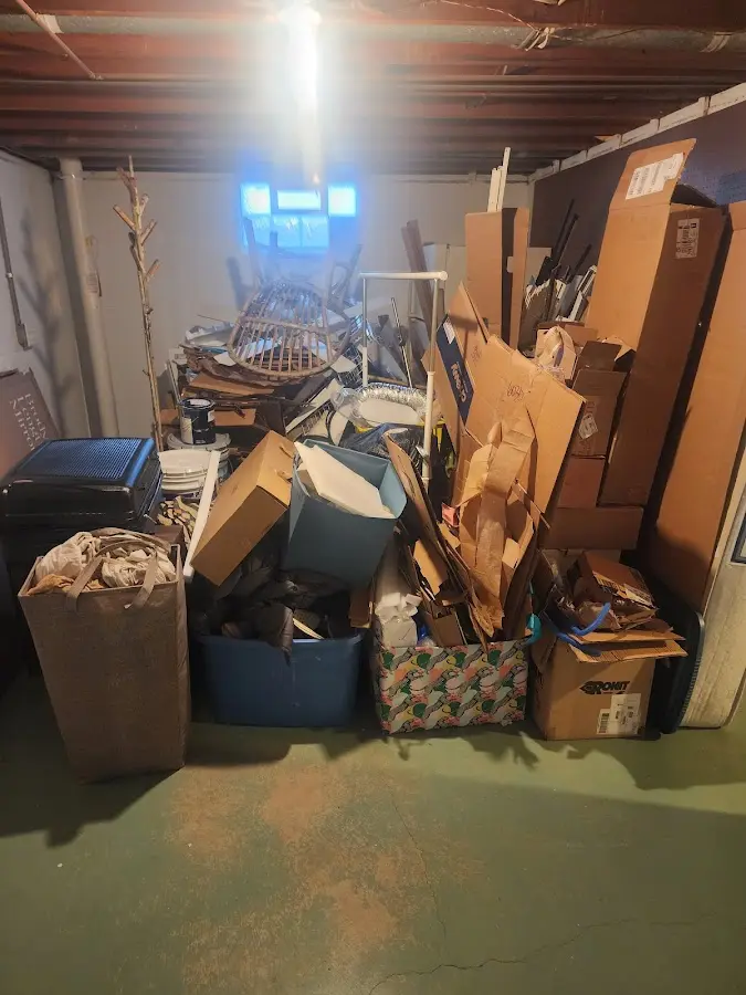 Roll-off dumpster container at job site for Construction Dumpster Rental in Phillipsburg